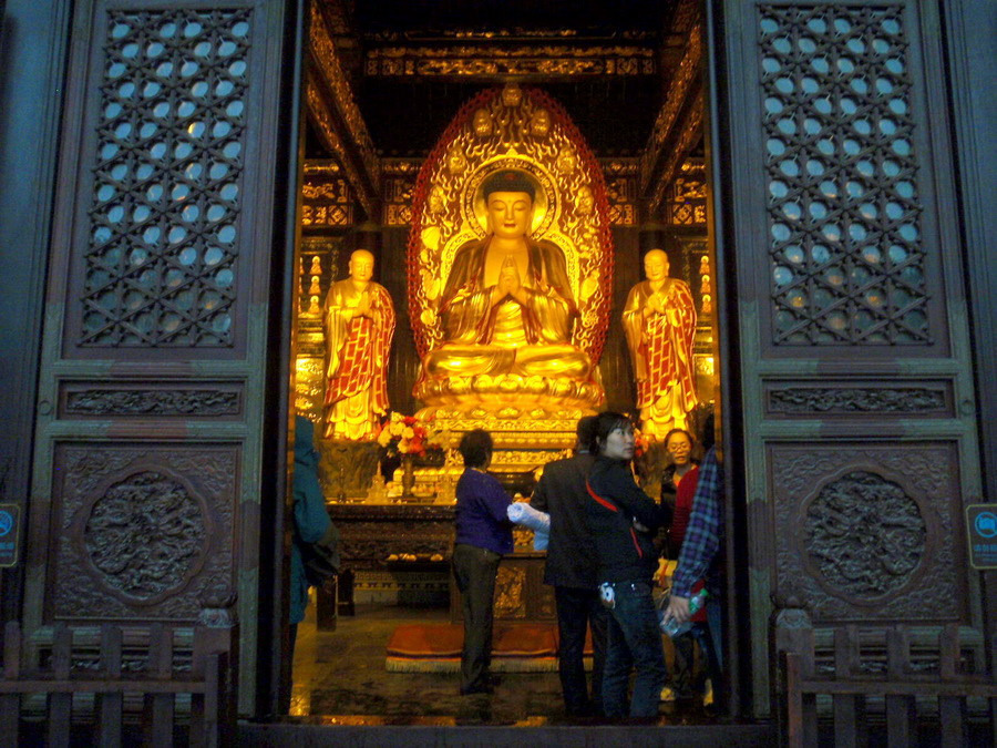 The Golden Buddha of the Xian Temple.